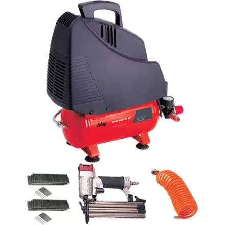 Компрессор безмасляный поршневой прямой привод Fubag Wood Master Kit +4 предмета купить в Нягани