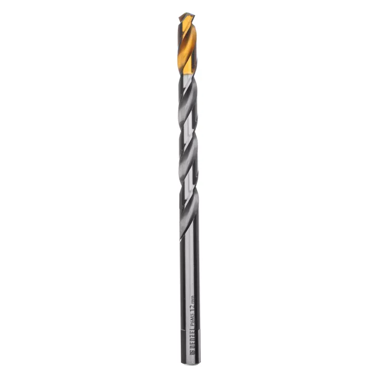 Сверло спиральное по металлу Denzel 12 x 205 мм, Р6М5, Golden Tip, удлиненное 718265 купить в Нягани