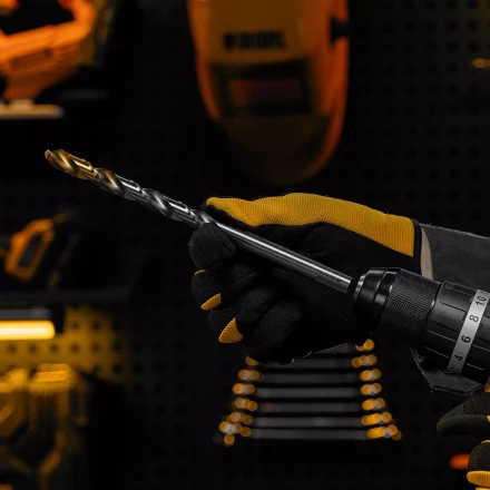 Сверло спиральное по металлу Denzel 12 x 205 мм, Р6М5, Golden Tip, удлиненное 718265 купить в Нягани