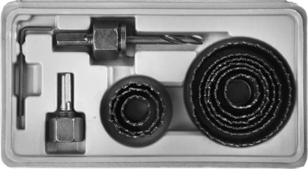 Набор STAYER &quot;MASTER&quot;: Коронки по дереву, d=11, 22, 29, 32, 35, 38, 44, 51, 64мм, 11шт 29600-H11 купить в Нягани