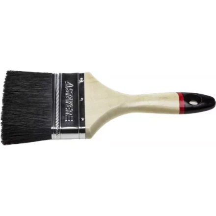 Кисть плоская STAYER &quot;UNIVERSAL-EURO&quot;, чёрная натуральная щетина, деревянная ручка, 100мм 01022-100 купить в Нягани