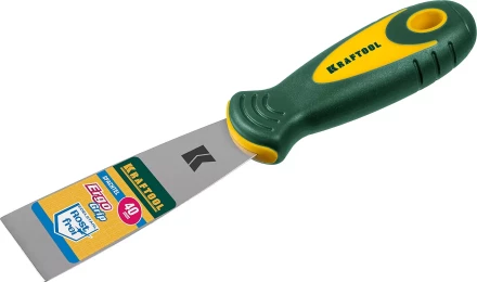 Шпательная лопатка KRAFTOOL с 2-компонент ручк, профилиров нержав полотно 10035-040 купить в Нягани