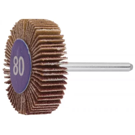 Круг ЗУБР веерный на шпильке, P 80, d 32x10x3,2 мм, L 45мм, 1шт 35934 купить в Нягани