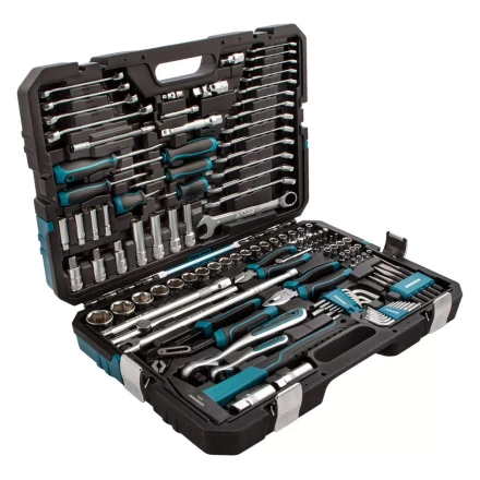 Набор инструментов 115 предметов, 120 зубьев, CrV, 1/4&quot;, 1/2&quot; Gross 14152 купить в Нягани