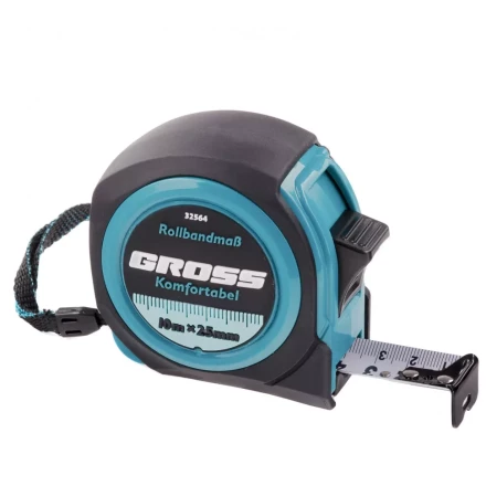 Рулетка Komfortabel 10 м х 25 мм обрезиненный корпус Gross 32564 купить в Нягани