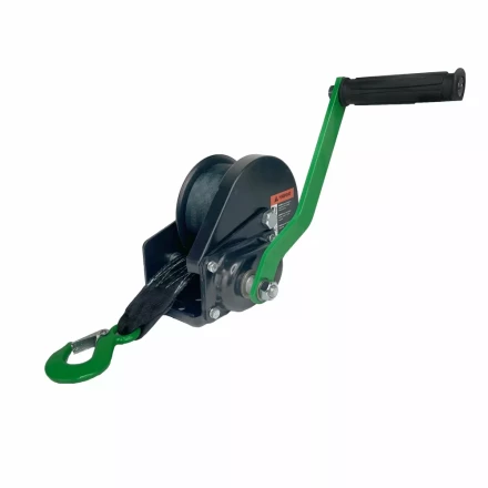 Лебедка ручная барабанная с тормозом HITCH HWB 800 800 кг лента 10 м (SZ073183) купить в Нягани