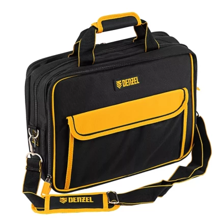 Сумка для инструмента, 400х170х300 мм, 3 отделения, 28 карманов, наплечный ремень// Denzel 90295 купить в Нягани