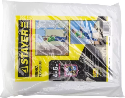 Пленка STAYER &quot;PROFI&quot; защитная укрывочная, LDPE, 30 мкм, 4 х 5 м 12253-04-05 купить в Нягани