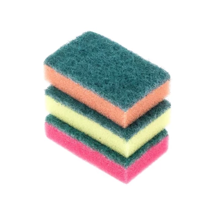 Губки для посуды Mini, 79 x 49 x 23 мм, 3шт, Россия Elfe 92349 купить в Нягани