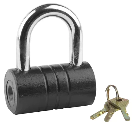 Замок ЗУБР &quot;МАСТЕР&quot; навесной, повышенной защищенности, дисковый механизм секрета, ключ 7 &quot;пинов&quot;, 82 x 46 мм 3720-21_z01 купить в Нягани