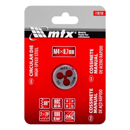 Плашка М4 х 0.7 мм, Р6М5 Matrix 770719 купить в Нягани