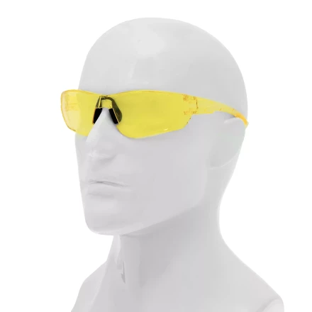 Очки защитные открытые Denzel 89199, поликарбонатные, желтая линза купить в Нягани