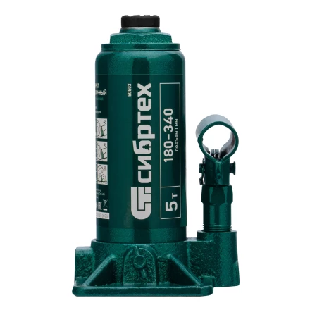 Домкрат гидравлический бутылочный Сибртех 50803, 5 т, 180-340 мм купить в Нягани