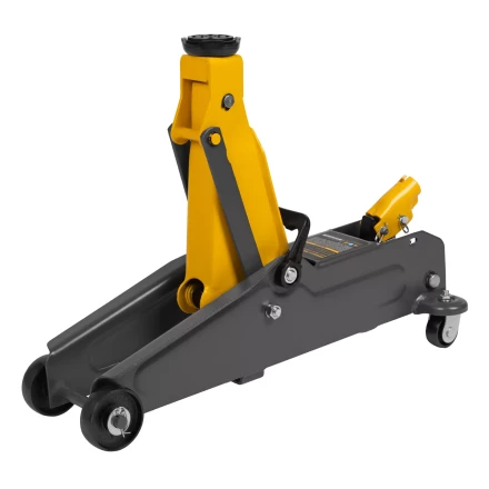 Домкрат гидравлический подкатной Denzel 51230, 2 т, 135-385 мм купить в Нягани