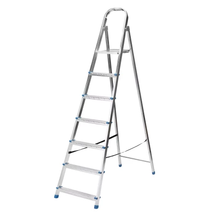 Стремянка Сибртех 97839, 7 ступеней, стальная, оцинкованная купить в Нягани