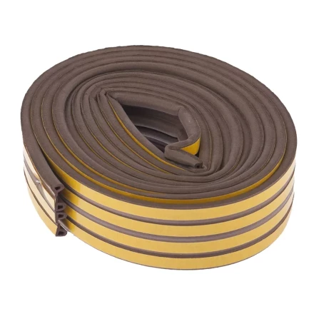 Уплотнитель 12 м профиль &quot;P&quot; коричневый СИБРТЕХ 93946 купить в Нягани