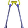 Строп текстильный двухветвевой 2СТ 1.25 т L=5.5 м SF6 30 мм Звено РТ-3 купить в Нягани