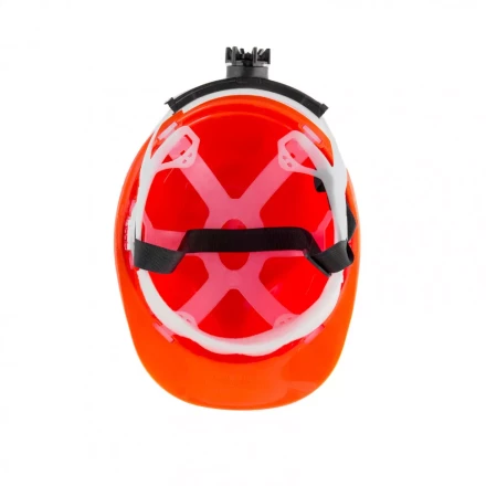 Каска защитная с храповым механизмом Европласт оранжевая Россия Сибртех 89108 купить в Нягани