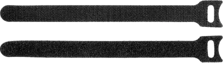 Кабельные стяжки-липучки черные ВЕЛЬКРО нейлоновые серия ПРОФЕССИОНАЛ купить в Нягани