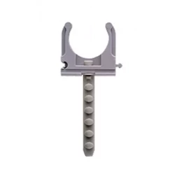 Скоба-держатель ЗУБР "МАСТЕР" для металлопластиковых труб, в комплекте с дюбелем, 25 мм, 5 шт 4-44956-25