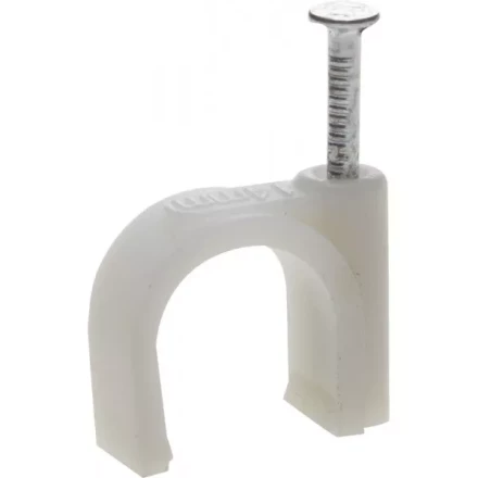 ЗУБР &quot;МАСТЕР&quot;. Скоба-держатель для круглого кабеля, с оцинкованным гвоздем, 14 мм, 30 шт 45111-14 купить в Нягани