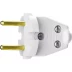 Вилка СИБИН электрическая, разборная, 6А/220В, белая 55152-W купить в Нягани