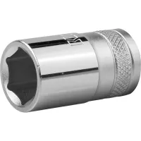 Торцовая головка KRAFTOOL "INDUSTRIE QUALITAT", Cr-V, FLANK, хромосатинированная, 1/2", 14 мм 27805-14_z01