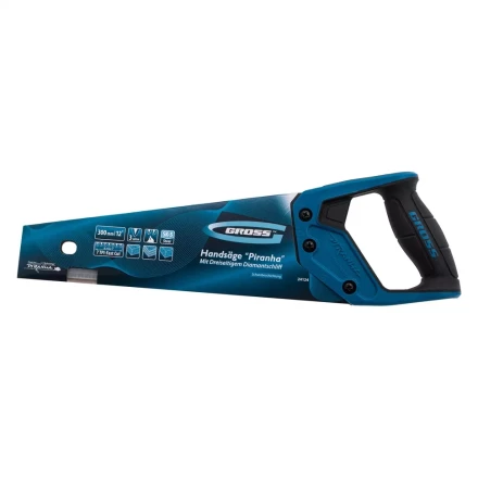Ножовка по дереву &quot;PIRANHA&quot;, 300 мм, 7 TPI, 3D-зуб, тефлоновое покрытие полотна, двухкомпонентная рукоятка Gross 24124 купить в Нягани