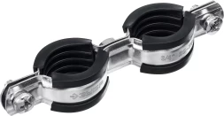 ЗУБР 3/4, цинк, 8 шт, двойной трубный хомут (37890-25-29)