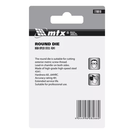 Плашка Matrix М10 х 1.25 мм, Р6М5, 770919 купить в Нягани