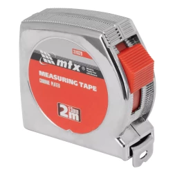 Рулетка Matrix Chrom, 2 м x 13 мм, хромированный корпус, 310329