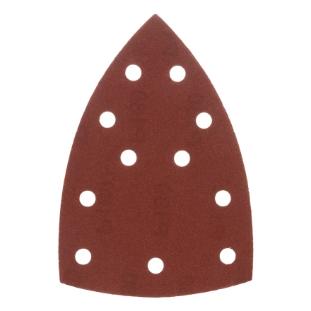 Треугольник абразивный на ворc. подложке под &quot;липучку&quot;, перф., P 180, 150х150х100 мм, 5 шт. Denzel 738647 купить в Нягани