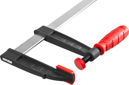 Струбцина ЗУБР &quot;МАСТЕР&quot;, тип &quot;F&quot;, пластмассовая ручка, стальная закаленная рейка, 120х1000мм 32150-120-1000 купить в Нягани