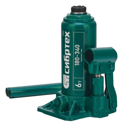 Домкрат гидравлический бутылочный Сибртех 50804, 6 т, 180-340 мм купить в Нягани