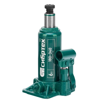 Домкрат гидравлический бутылочный Сибртех 50804, 6 т, 180-340 мм купить в Нягани