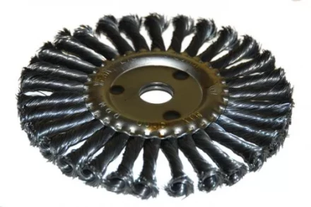 Щетка для УШМ Ф22,2/178 мм дисковая сталь витая Энкор 51586 купить в Нягани