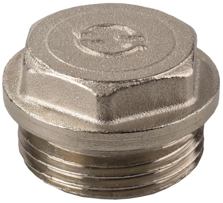 Заглушка GENERAL FITTINGS, 6-ти гранная головка с прижимной шайбой, латунь, наружная резьба, 1" 51100-1 купить в Нягани