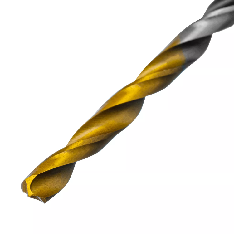 Сверло спиральное по металлу 3,2 x 65мм, Р6М5, Golden Tip, многогранная заточка, 2шт. Denzel 718269 купить в Нягани