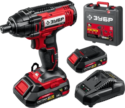 Винтоверт ударный, 2 АКБ С1-18 (2 Ач), в кейсе ГВЛ-255-22 серия «МАСТЕР» купить в Нягани