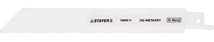 Полотно STAYER "PROFI" S922EF для сабельной эл. ножовки Bi-Met,тонколистовой, профильный металл, нерж сталь, цвет мет 159459-13 купить в Нягани