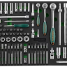 Набор головок торцевых 1/4" 3/8" 1/2"DR 81предмет вставок бит-40предметов EVAложемент Jonnesway S04H45121SV 49275 купить в Нягани