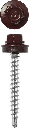Саморезы ЗУБР окраш., RAL 3005 темно-красн., для крепл. кров. матер. к дерев. обреш., 4.8x60мм, 200шт 4-300315-48-060-3005 купить в Нягани