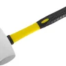 Киянка STAYER "PROFI" резиновая БЕЛАЯ, с фиберглассовой ручкой, 450г 20533-450 купить в Нягани