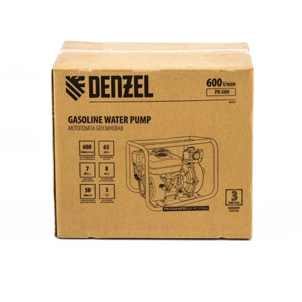 Мотопомпа бензиновая высоконапорная PX-50H Denzel 99203 купить в Нягани