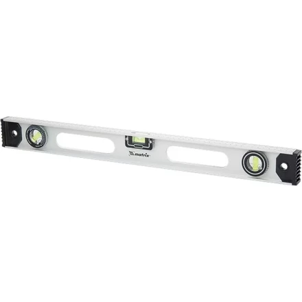 Уровень алюминиевый Рельс 2000 мм 3 глазка 1 поворотный  MATRIX 34041 купить в Нягани