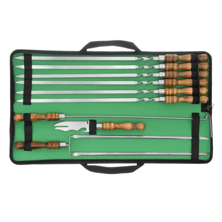 Набор шашлычный 9 предметов в сумке, Camping// Palisad 69754 купить в Нягани