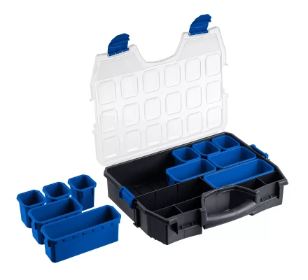 ЗУБР АМУР-11, 462 х 365 х 92 мм, Пластиковый органайзер со съемными лотками (38042-11) купить в Нягани