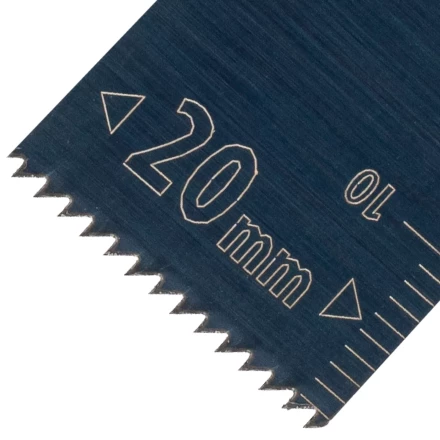 Насадка для МФИ режущая пазовая прямая, HCS, по дереву, 20 х 1.4 мм, мелкий зуб Denzel 782309 купить в Нягани