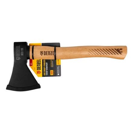Топор, 800 г Denzel 21633, кованый, буковое топорище купить в Нягани