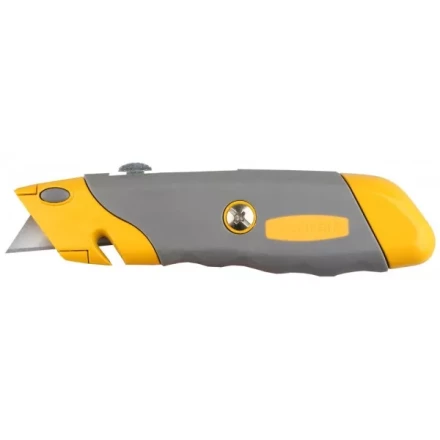 Нож STAYER &quot;PROFI&quot; металлический корпус, с выдвижным трапециевидным лезвием, 5 запасных лезвий 9233 купить в Нягани